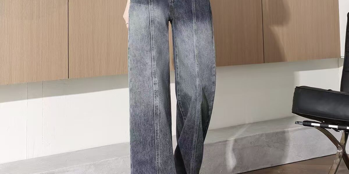 Vintage spring autumn slim loose high-waist straight women jeans