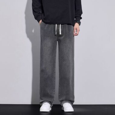 Autumn winter American loose straight men jeans