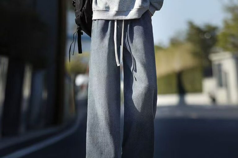 American casual loose straight spring autumn men jeans