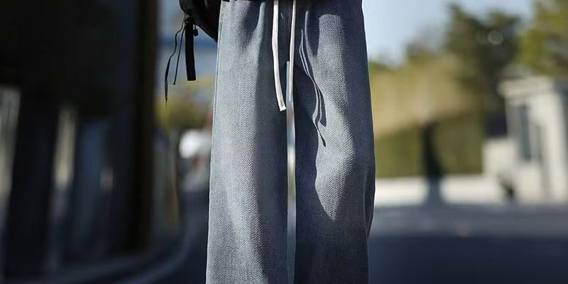 American casual loose straight spring autumn men jeans