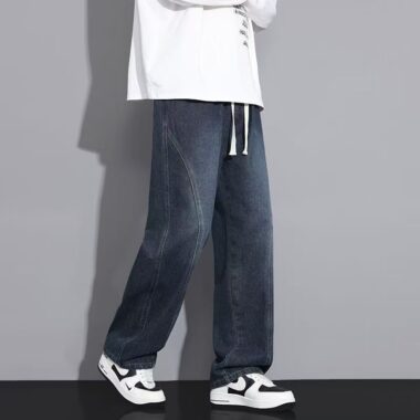 American vintage loose straight casual men jeans