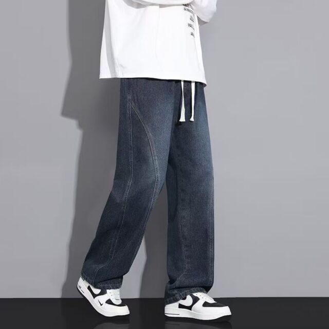 American vintage loose straight casual men jeans