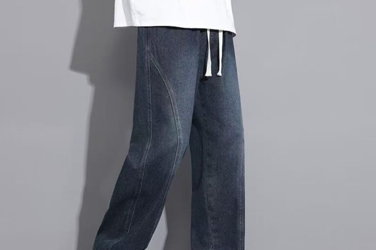 American vintage loose straight casual men jeans