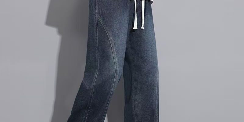 American vintage loose straight casual men jeans