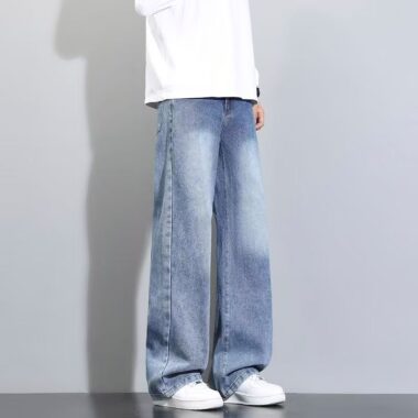 American vintage loose straight casual men jeans