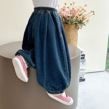 Spring autumn harem jogger style girls children jeans