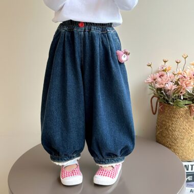 Spring autumn harem jogger style girls children jeans