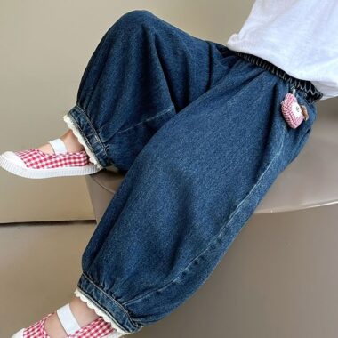 Spring autumn harem jogger style girls children jeans