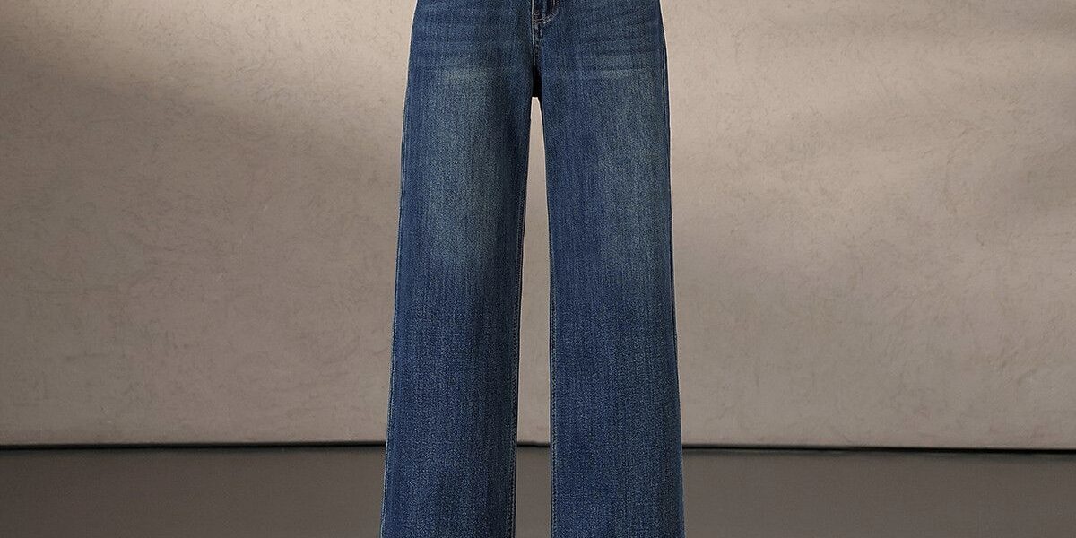 Autumn Korean high waist loose wide leg women jeans