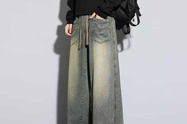 Autumn American plus size loose straight men jeans