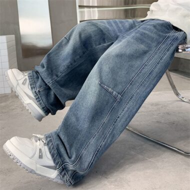 Spring autumn straight casual boys children jeans