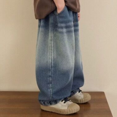 Korean style autumn straight loose boys children jeans