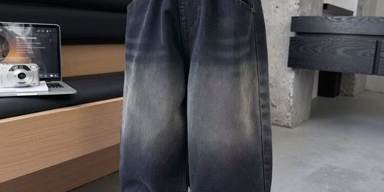 Korean style autumn straight loose boys children jeans