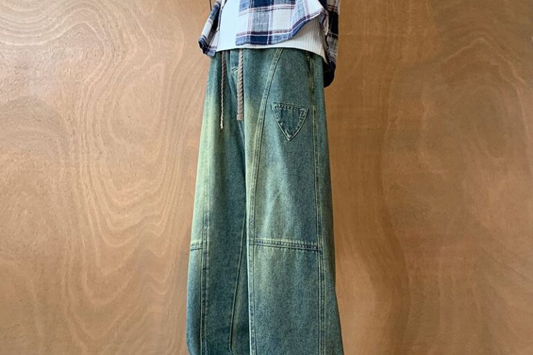 Autumn winter plus size vintage loose straight men jeans