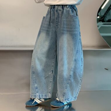 Autumn casual wide leg fashion children jeans