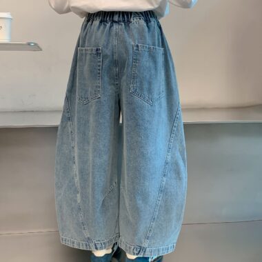 Autumn casual wide leg fashion children jeans