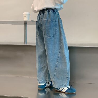 Autumn casual wide leg fashion children jeans